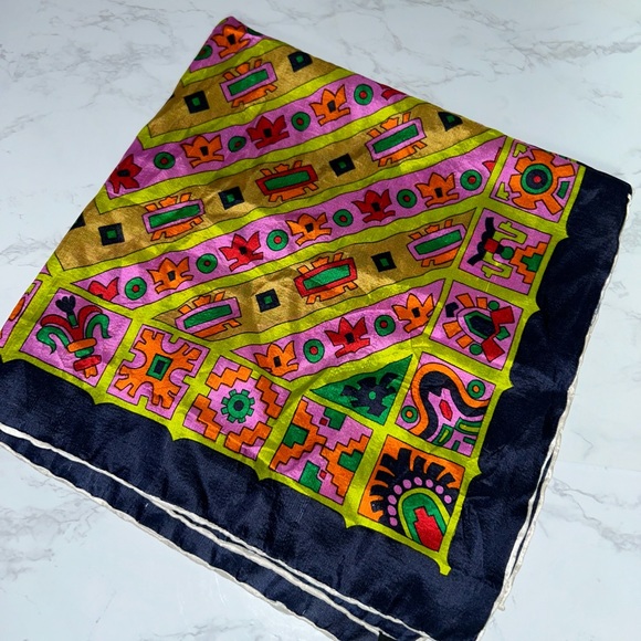 🅢🅔🅣🅐 🅟🅤🅡🅔▪️Vintage Decorative Scarf - Picture 6 of 8